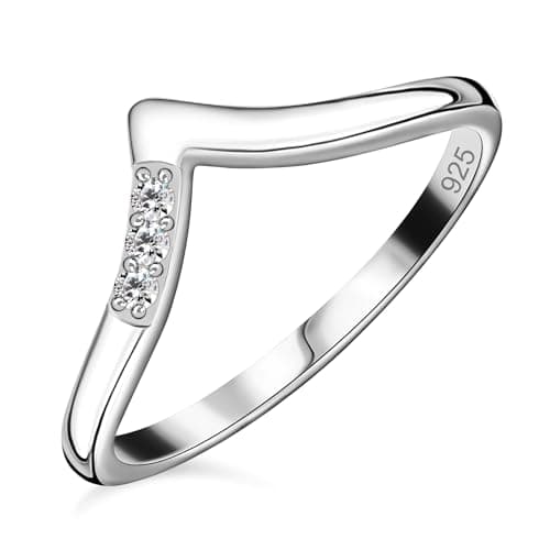 Image of TJC Moissanite Cluster Boat Ring for Women 925 Sterling Silver, 18K Vermeil Yellow Gold Plated, Baguette & Round Stone Gold Ring, Statement Engagement Ring Jewellery Ring Size W