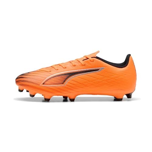 Image of PUMA Unisex Ultra 6 Play Firm Ground/Artifical Ground Football Boots, Heat Fire-PUMA Black-Glowing Red, 8 UK