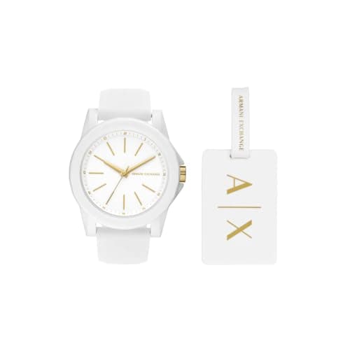 Image of Armani Exchange Watch For Women, Quartz Movement and 40mm Case Size with Stainless steel, Leather or Silicone strap