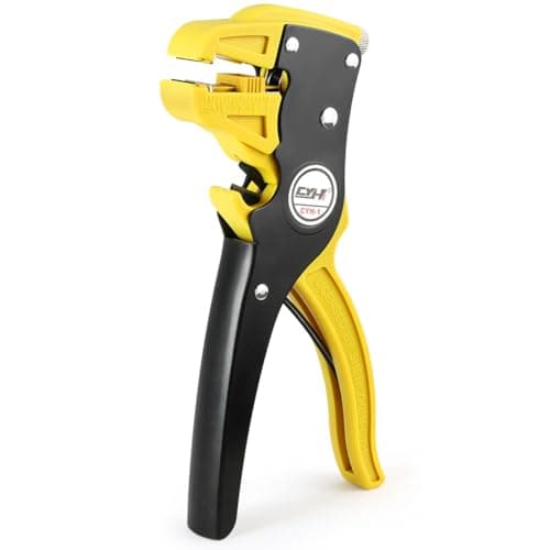 Image of Flintronic Automatic Wire Stripper and Cutter, 7 Inch Cable Stripping Tool, Adjustable Wire Cutter with Eagle Nos (for 14-24 AWG Cables), for Industrial and Home Automotive Electrical Repair