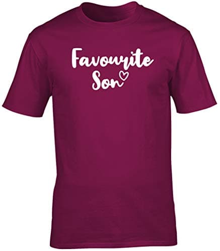 Image of Hippowarehouse Favourite Son Unisex Short Sleeve t-Shirt (Specific Size Guide in Description) Maroon