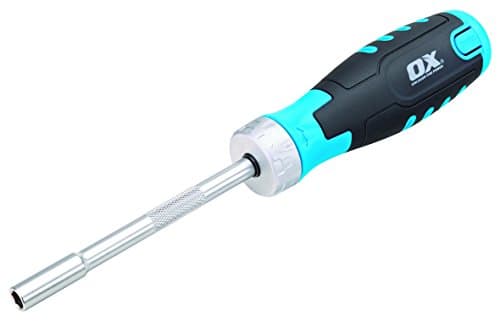 Image of OX Pro Heavy Duty Multibit Ratchet Screwdriver - Multicolor