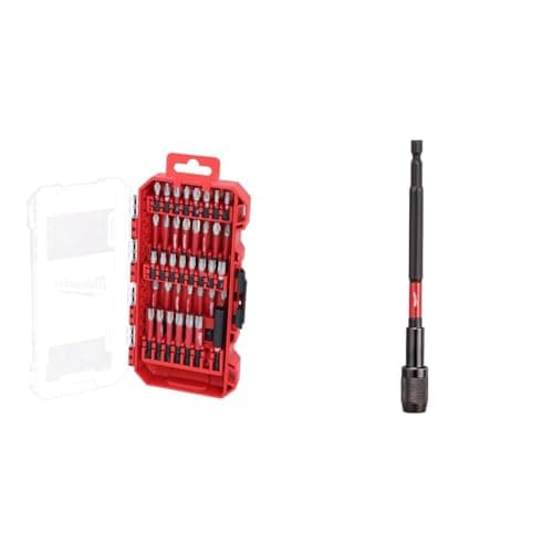 Image of Milwaukee 4932492009 Shockwave Bit Set 38-teilig Neue Box, Variety Pack & Electric Tools 48-32-4532 Bit Impact Locking Holder 6In