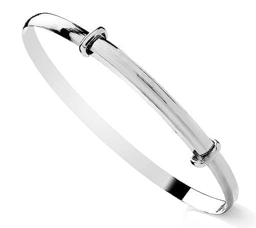 Image of Old English Jewellers 925 Sterling Silver Ladies Expanding Bangle - SOLID 925 Silver