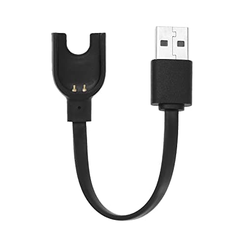 Image of 2Pcs Charger Cable Replacement Compatible with Xiaomi Mi Band 3 USB Charger Adapter Charge Cord Smartwatch Accessories Black