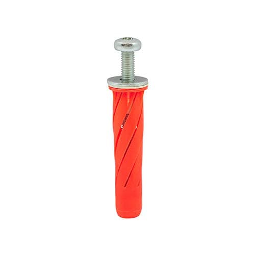 Image of Timco M5 x 55mm Multi-Fix Stella Fixings - Red - Pack of 4