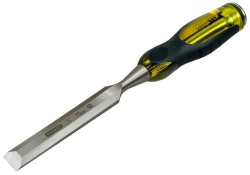 Image of STANLEY 18mm Thru Tang Chisel with Bevel Edge and Strike Cap, 0-16-258