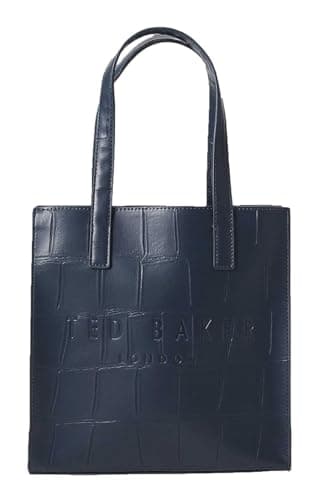 Image of Ted Baker handbag Reptcon Croc Effect Icon Bag Navy dark blue