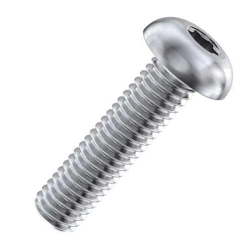 Image of Accu - M6 x 20mm T30 Torx Button Screws (ISO 7380) - Stainless Steel (A2) (Pack of 20)