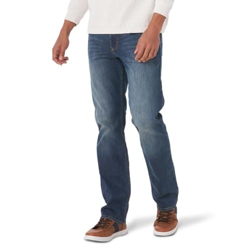 Image of Wrangler Authentics Men's Slim Fit Straight Leg Jean, Dusk, 34W x 32L