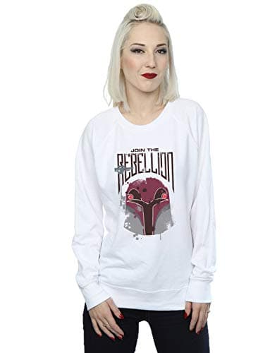 Image of Absolute Cult Star Wars Women's Rebels Rebellion Sweatshirt White Small