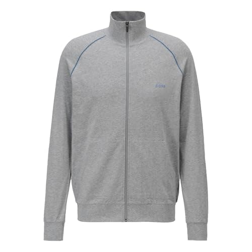 Image of BOSS Men's Loungewear Jacket, Medium Grey 037, S