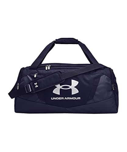 Image of Under Armour UA Undeniable 5.0 Duffle, Water-Resistant Gym Bag, Comfortable and Versatile Unisex Duffle Bag,Midnight Navy / Midnight Navy / Metallic Silver