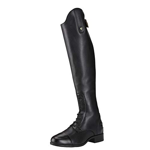 Image of Ariat Damen Reitstiefel New Heritage Contour II Field Zip Black, Black/White, 7 Full/Tall