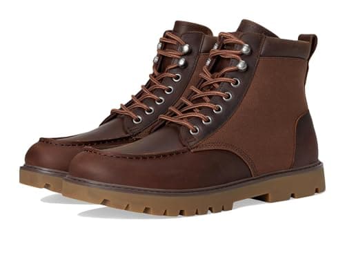 Image of TOMS Men's Palomar Fashion Boot, Oak Brown Waxed Canvas/Leather, 7 UK