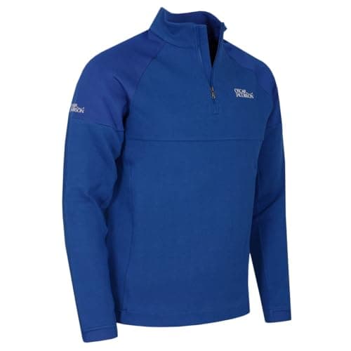 Image of Oscar Jacobson Mens Lockhart Tour Golf Sweater - Electric - S