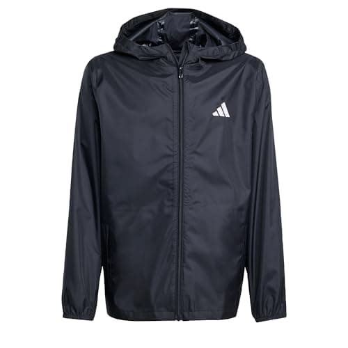 Image of adidas Unisex Kids RAIN JACKET, Black, 15-16 Years