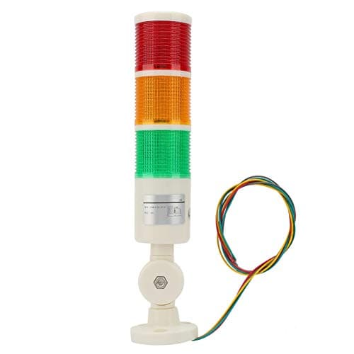 Image of Led Signal Tower Stack Lights,Industrial Signal Warning Lights, Column Tower Lamp Andon Lights, Industrial Warming Light 3-Layer LED Signal Tower Foldable Alarm Light 24VDC
