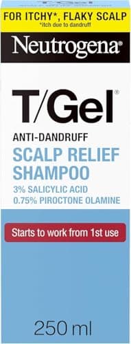 Image of Neutrogena T/Gel Scalp Relief Anti-Dandruff Shampoo (250ml) With 3% Salicylic Acid, Suitable for Those Prone to Scalp Psoriasis and Seborrhoeic Dermatitis,Packaging may vary