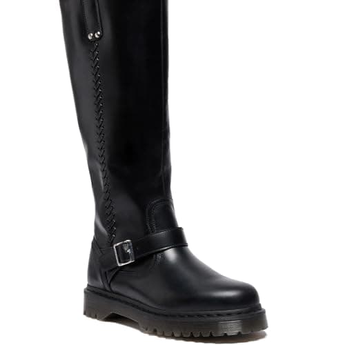 Image of Dr. Martens Unisex-Adult Anistone Knee High Boots, Black, 10 Women/9 Men