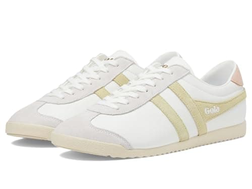 Image of Gola Bullet Pure Womens Fashion Trainers in White Lemon - 3 UK