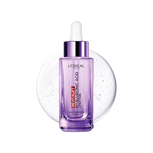 Image of L'Oréal Paris Hyaluronic Acid Serum, Revitalift Filler, 1.5% Pure Concentrated Micro-Epidermic Hyaluronic Acid], Dropper Serum, Intensely Hydrates & Replumps, Visibly Reduces Fine Lines & Wrinkles