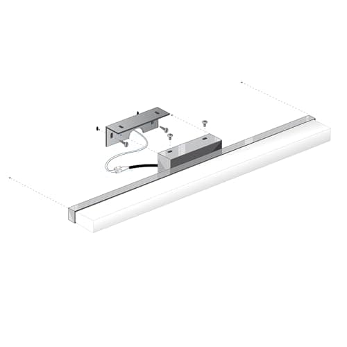 Image of LED ATOMANT 10W 40cm LED Bathroom Wall Light Chrome Finish Cool White 6500K 1000 Lumens 10W