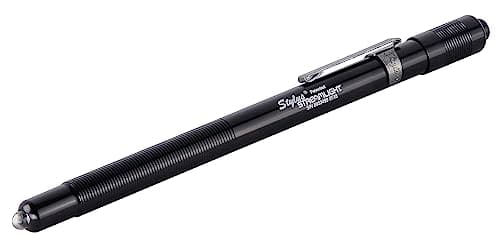 Image of Streamlight 65006 Stylus 3-AAAA LED Pen Light, Black with Red Beam, 6-1/4-Inch