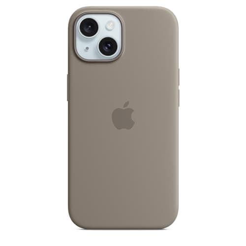 Image of Apple iPhone 15 Silicone Case with MagSafe - Clay 