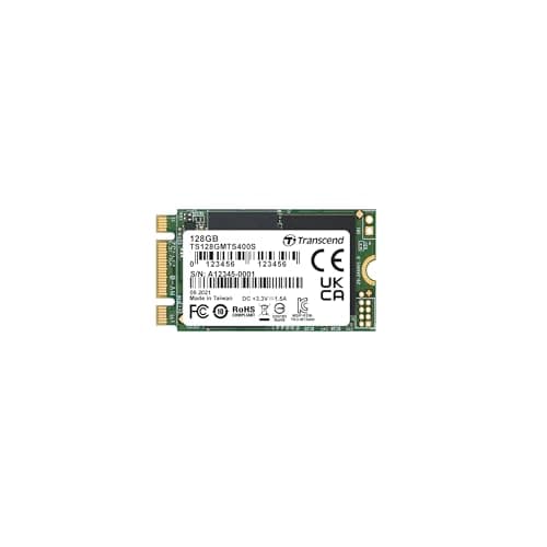 Image of Transcend MTS400S 128GB SATA III 6Gb/s SSD, Read/Write up to 500/150 mb/s with DRAM Cache TS128GMTS400S