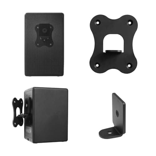 Image of EUGOOCX Speaker Wall Mount Bracket for SAMSUNG Wireless Rear Speaker SWA-9500S, Home Theater Surround Speakers Holder Compatible with SWA-9500S/XY SWA-9500S/XZ (Black 2PCS)