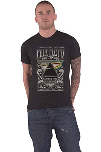 Image of Pink Floyd T Shirt Carnegie Hall Poster Band Logo Official Unisex Black XXXXXL