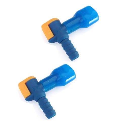 Image of Pack of 2 x 90 Degree Hydration Pack Bite Valves Replacement Mouthpiece Valve for Hydration Backpack Water Bladder Fits Camelbak
