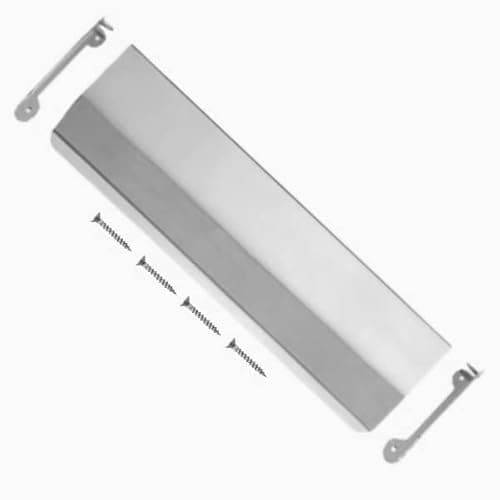 Image of TERF® 280mm X 80mm Traditional Type Internal Letter Flap Polished Chrome 280mm X 80mm Interior Inner Flap Letter Box Post Cover Plate including Fixing Screw