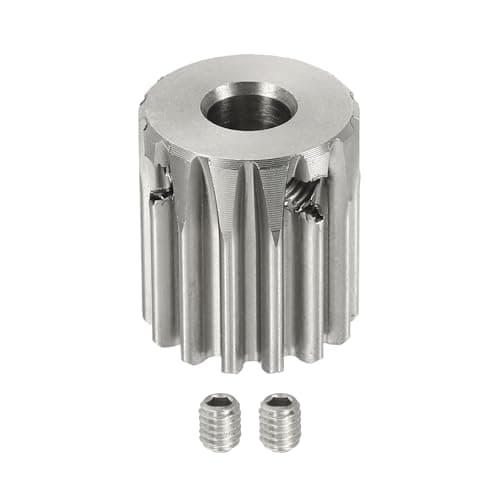 Image of sourcing map 1 Mod 14T Spur Gear 6mm Bore, 304 Stainless Steel Pinion Gear, 20°Pressure Angle, for Spur Rack and RC Model Car or Motor DIY