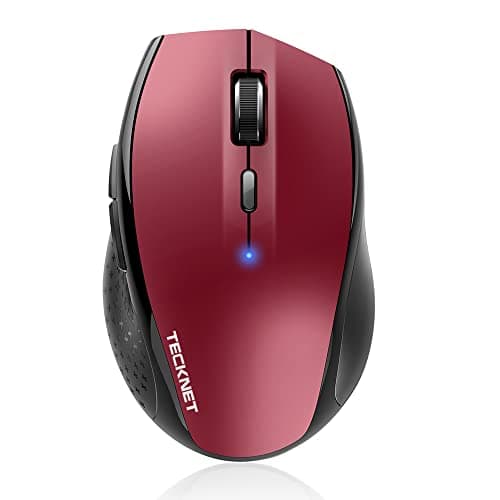 Image of TECKNET Classic Bluetooth Mouse, 4800 DPI Wireless Mouse, Cordless Mice Ergonomic Portable Mouse for Laptop, Computer Mouse with 6 Adjustable DPI, PC Mouse with 24 Month Battery Life