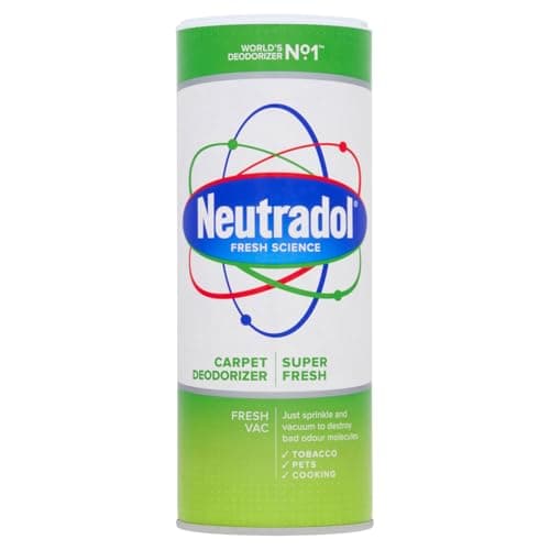 Image of Neutradol Carpet Deodoriser 350g Fresh Super 1 Pack – Odour Eliminator Powder for Carpets Rugs and Upholstery – Neutralises Smells Pet Odours and Musty Scents – Long Lasting Fragrance Room Freshener