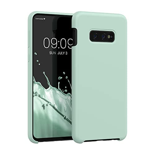 Image of kwmobile Case for Samsung Galaxy S10e Case - Soft Cover - Shockproof Silicone - Wireless Charging Cool Mint