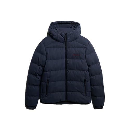 Image of Superdry Microfibre Sport Puffer Jacket M Blue