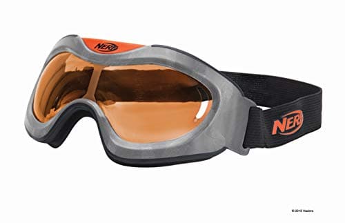 Image of NERF Elite Goggles, Transparent/Clear Impact-Resistant Tactical Eyewear, for use Blaster - Stay Prepared & Protected for Battle - One Size Fits All