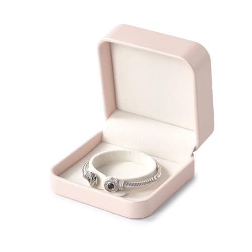 Image of Oirlv Bracelet Box Bracelet Storage Box Bangle Organiser Case Bangle Display Case for Birthday Engagement Wedding Anniversary Valentine's Day