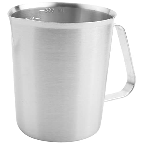 Image of Cpolebev Stainless Steel Measuring Cup Mug Mixing Resin Tools Graduated Kitchen Jug Pour Spout Baking Cooking 500ml