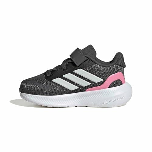 Image of adidas Unisex Baby RUNFALCON 5 Shoes Infants, Grey six/Crystal White/Bliss Pink, 3 UK Child