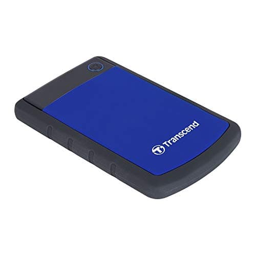 Image of Transcend StoreJet 25H3 1TB Rugged Portable Hard Drive, Shock Resistant USB 3.1 Gen 1, Navy Blue -TS1TSJ25H3B