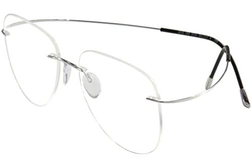 Image of SILHOUETTE 7625 TMA The Must Collection 6050 Silver Optical Eyeglasses Frame (Lens:46 Bridge:19 Temple:140)