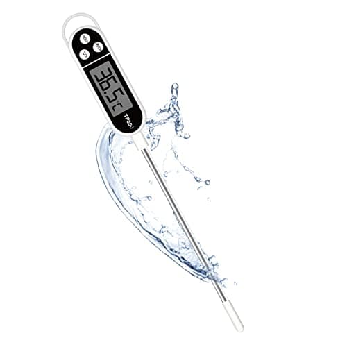 Image of Jsdoin Meat Thermometer, Digital Meat Food Thermometer, Instant Read Cooking Thermometer with Probe Tip Cover, LCD Screen, Perfect for Kitchen Cooking, BBQ, Water, Meat, Milk(Battery Included)