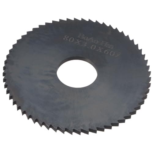 Image of sourcing map Circular Saw Blade, 80mm (3-1/7") Dia 3mm Thick 60 Tooth, 6542 High Speed Steel (HSS) Nitriding Milling Cutter with 22mm Arbor for Metal Wood Cutting