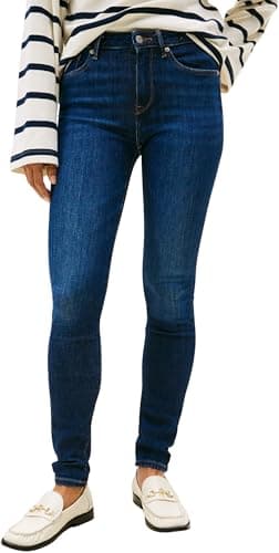 Image of Tommy Hilfiger Women’s Como Skinny Fit Jeans, Blue (Nos Dark Blue), 28W/29L