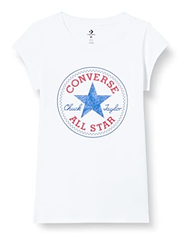 Image of Converse Baby Timeless Chuck Patch White Short Sleeve T-Shirt, 10 Years