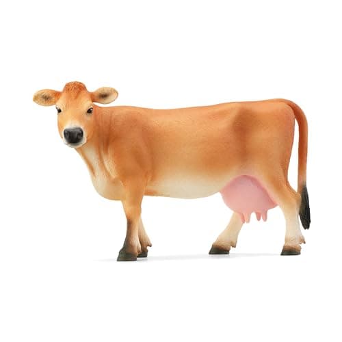 Image of SCHLEICH 13967 FARM WORLD Jersey Cow Figurine for ages 3+, Black